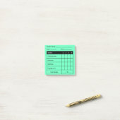 Leraar Grading Rubric Classwork Groene Post Het Post-it® Notes (Op bureau)