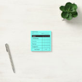 Leraar Grading Rubric voor Classwork in Blue Post-it® Notes (Kantoor)