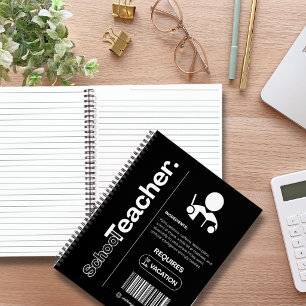 Leraar – Grappig Werkhumor, Kantoor Cadeau Notitieboek