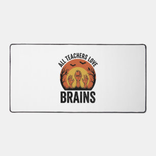 Leraar Halloween Hersenen Vintage Vector Design_1 Bureaumat
