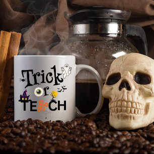 Leraar Halloween Koffiemokken Trick of Teach Mok