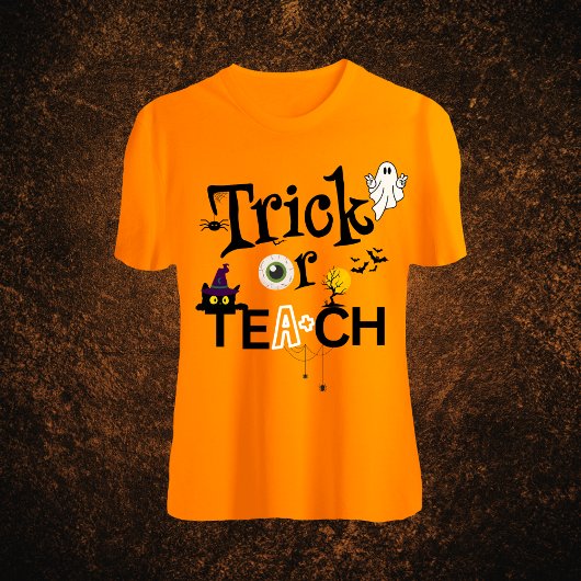Leraar Halloween Shirten | Trick of Teach T-shirt