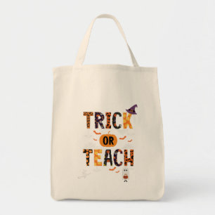 leraar halloween t shirt tote bag