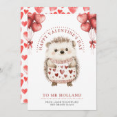 Leraar Happy Valentine's Day Feestdagenkaart (Voorkant / Achterkant)