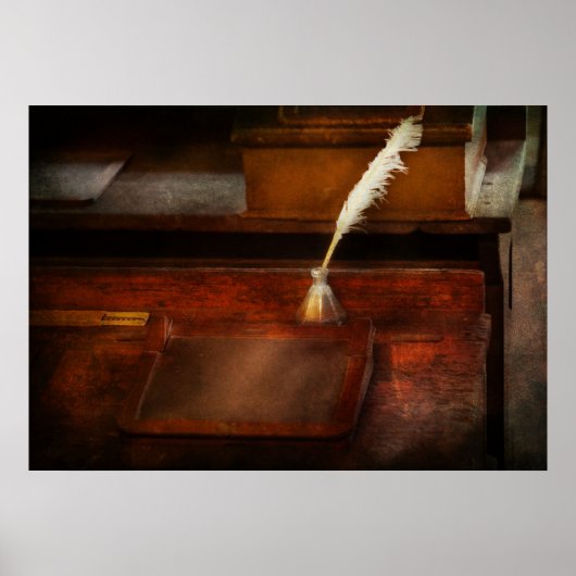 Leraar - Het schrijfbureau Poster (Voorkant)