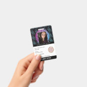 Leraar Homeschooling School Moeder ID Tropische Vo Badge (Handheld)