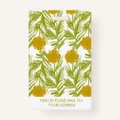 Leraar Homeschoting School Mam ID Florals Badge (Achterkant)