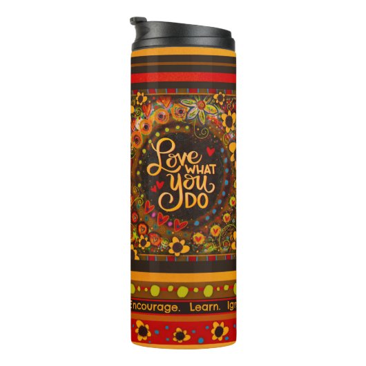 Leraar ‘hou van wat je doet’ Inspirerend Thermosbeker (Geroteerd rechts)