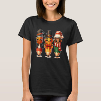 Leraar Hulpmiddelen Halloween Thanksgiving Kerstmi T-shirt