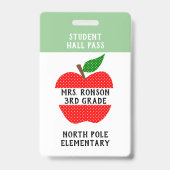 Leraar ID Apple leraar of student pas Badge (Achterkant)