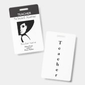 Leraar-ID Badge (Voor- en achterkant)