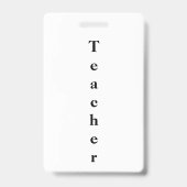 Leraar-ID Badge (Achterkant)