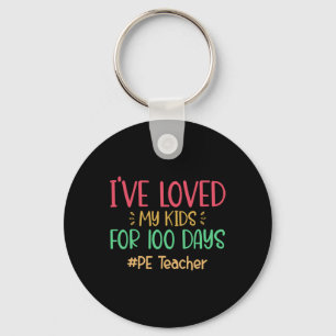 Leraar Ik hou al 100 dagen van mijn Kinder school Sleutelhanger