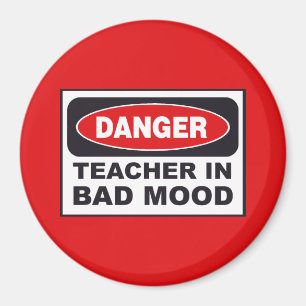 Leraar in Bad Mood Magnet Magneet