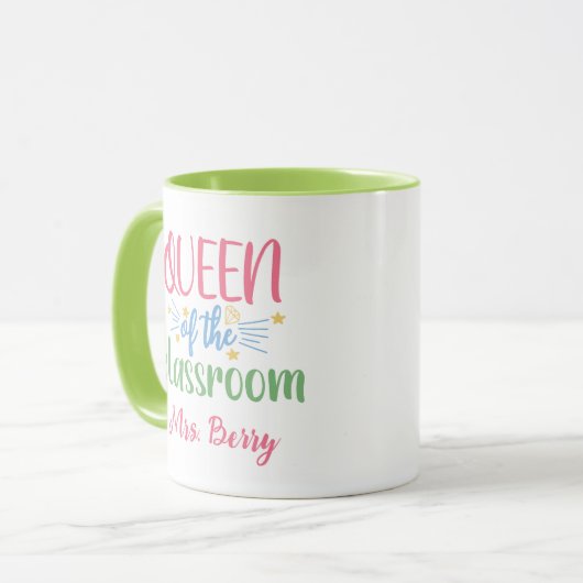 Leraar in de klas Voeg Jouw naam toe Mok (Voorkant links)