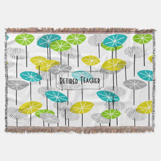 Leraar in ruste Artsy Seed Pods Blanket Deken (Voorkant)