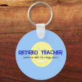 Leraar in ruste: "De gelukkige dans doen" Sleutelhanger (Voorkant)