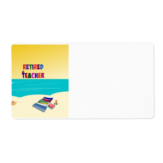 Leraar in ruste, Fun in Sun Etiket (Voorkant)