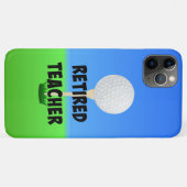 Leraar in ruste, Golfbal op een T-shirt Case-Mate iPhone Case (Achterkant (horizontaal))