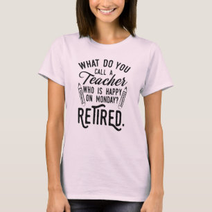 Leraar in ruste Hoofd van school pensionering T-shirt
