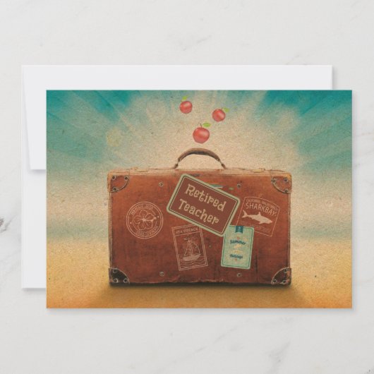 Leraar in ruste, meer tijd om te reizen, kaart (Voorkant)