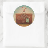 Leraar in ruste, meer tijd om te reizen ronde sticker (Tas)