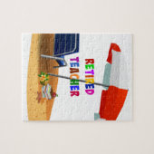 Leraar in ruste, strand Scene Legpuzzel (Horizontaal)