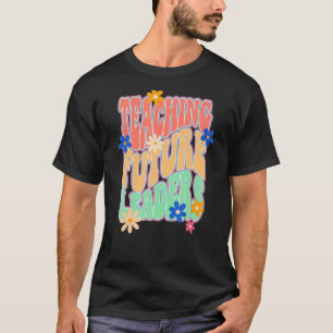 Leraar Inspirerend, kleurrijke elementaire middels T-shirt