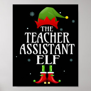 Leraar Instant Elf Xmas Matching Family Group Chri Poster