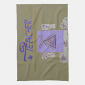 Leraar, je leert me te hopen op de beste kunst theedoek (Verticaal)