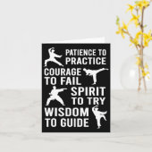 Leraar Karate Student Trainee Praktijk Karate Tra Kaart (Gele Bloem)