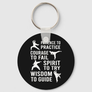 Leraar Karate Student Trainee Praktijk Karate Tra Sleutelhanger