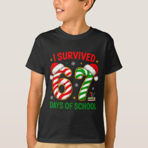 Leraar Kerst Grappige Meme Ik Heb 67 Dagen Overlee T-shirt