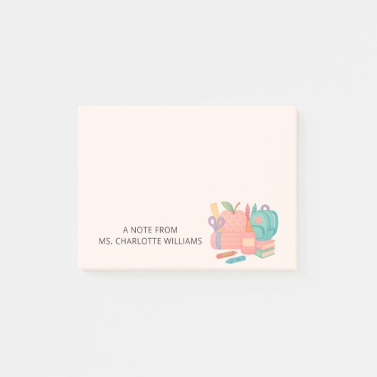 Leraar Klaslokaal Terug naar school Post-it notiti Post-it® Notes (Voorkant)