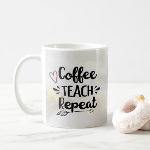 Leraar Koffie Lesgeven Herhalen Schattig Cadeau Koffiemok