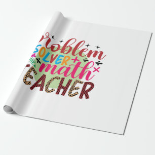 Leraar Kunstprobleem Oplossen Wiskunde Leraar Cadeaupapier