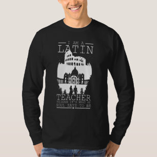Leraar Latijn Rome Taalles Leerling School T-shirt