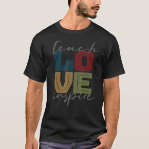 leraar leraar opleiding liefde inspire leraar W T-shirt