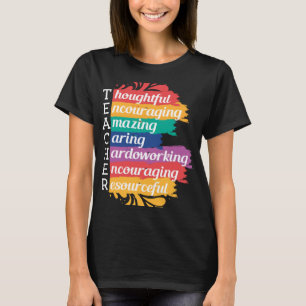 Leraar Letters Definitie Bijvoeglijk naamwoord T-shirt