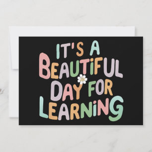 Leraar Leven Het is een mooie dag om te leren Kaart