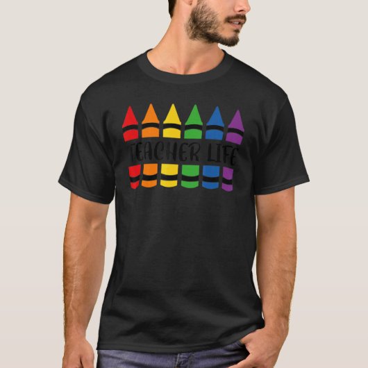 Leraar Leven Potlood T-shirt (Voorkant)