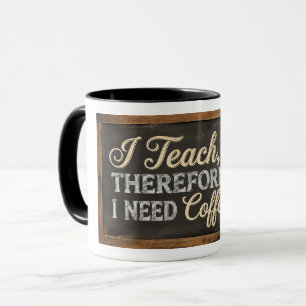 Leraar Leven Schoolbord Koffie Mok