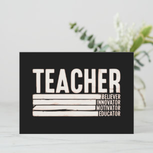 Leraar Leven Terug naar School Kaart