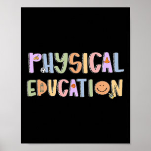 Leraar Lichamelijke Opvoeding Vrouw Terug naar Sch Poster