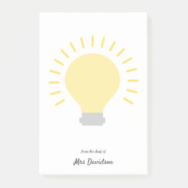 Leraar Lichte lamp Post-it notities Post-it® Notes