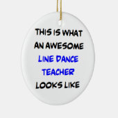 leraar lijndans, geweldige keramisch ornament (Rechts)