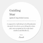 Leraar Mentor Medewerker Waardering Dank u Ronde Sticker (Voorkant)