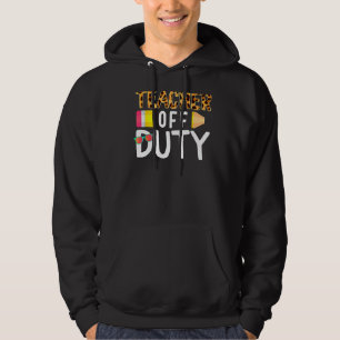 Leraar met dienst Fijne laatste dag van schooluitv Hoodie