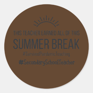 Leraar middelbare school verdiende dit alles ronde sticker