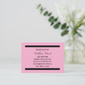 leraar minimalist visitekaartje (Staand voorkant)